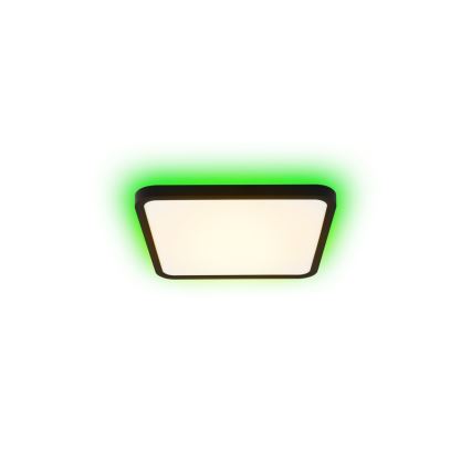 Immax NEO 07167-B40 - LED RGB+CCT Plafon ściemnialny NEO LITE TUDO LED/50W/230V Wi-Fi Tuya czarny + pilot zdalnego sterowania