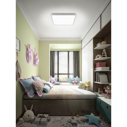 Immax NEO 07168-W40 - LED RGB+CCT Plafon ściemnialny NEO LITE TUDO LED/50W/230V Wi-Fi Tuya biały + pilot zdalnego sterowania