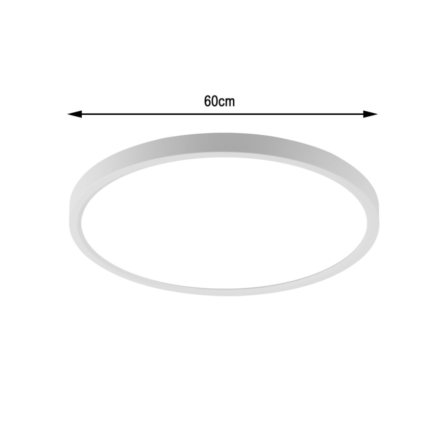 Immax NEO 07169-W60 - LED RGB+CCT Plafon ściemnialny NEO LITE TUDO 65W/230V 2700-6500K Wi-Fi Tuya + zdalne sterowanie biały