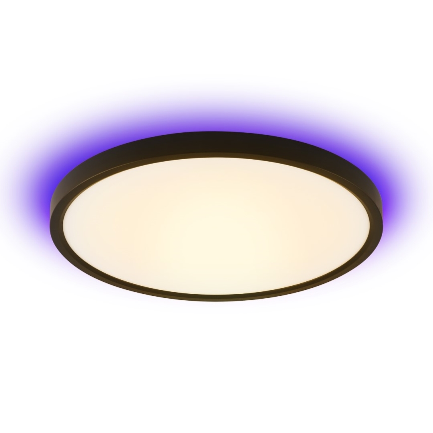 Immax NEO 07170-B60 - LED RGB+CCT Plafon ściemnialny NEO LITE TUDO LED/65W/230V 2700-6500K Wi-Fi Tuya czarny + zdalne sterowanie