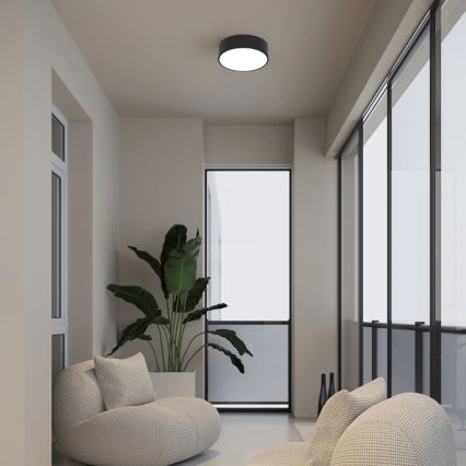 Immax NEO 07200L - LED Plafon ściemnialny RONDATE LED/18W/230V 3000-6000K śr. 25 cm czarny Tuya + pilot zdalnego sterowania