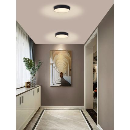 Immax NEO 07201L - LED Plafon ściemnialny RONDATE LED/28W/230V czarne Tuya + Pilot zdalnego sterowania