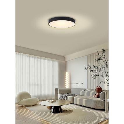 Immax NEO 07202L - LED Plafon ściemnialny RONDATE LED/53W/230V czarne Tuya + Pilot zdalnego sterowania