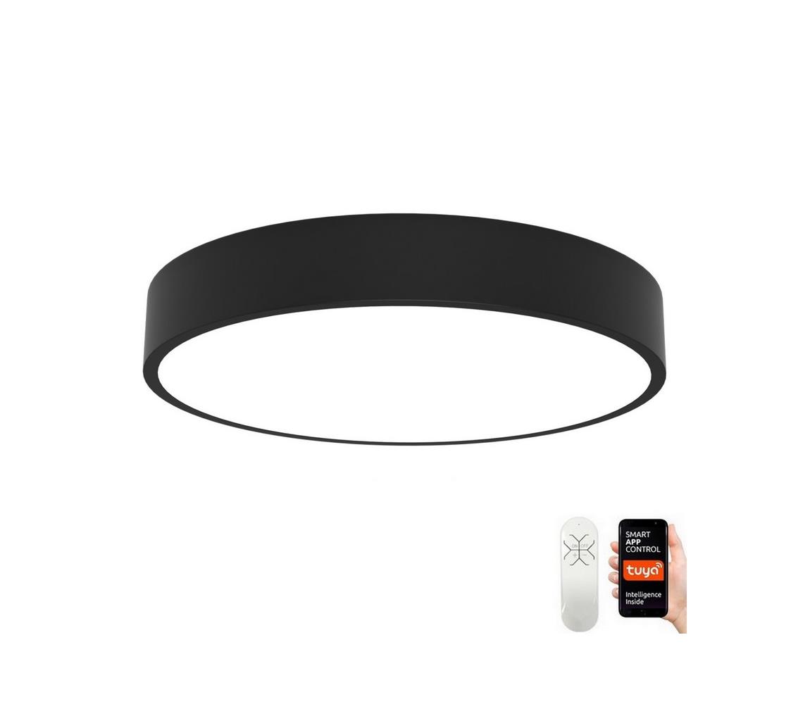 NEO 07203L-LED Plafon ściemnialny RONDATE 65W/230V Tuya czarny + pilot