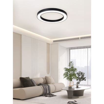 Immax NEO 07210L - LED Plafon ściemnialny PASTEL LED/68W/230V 95 cm czarne Tuya + Pilot zdalnego sterowania