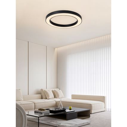 Immax NEO 07210L - LED Plafon ściemnialny PASTEL LED/68W/230V 95 cm czarne Tuya + Pilot zdalnego sterowania