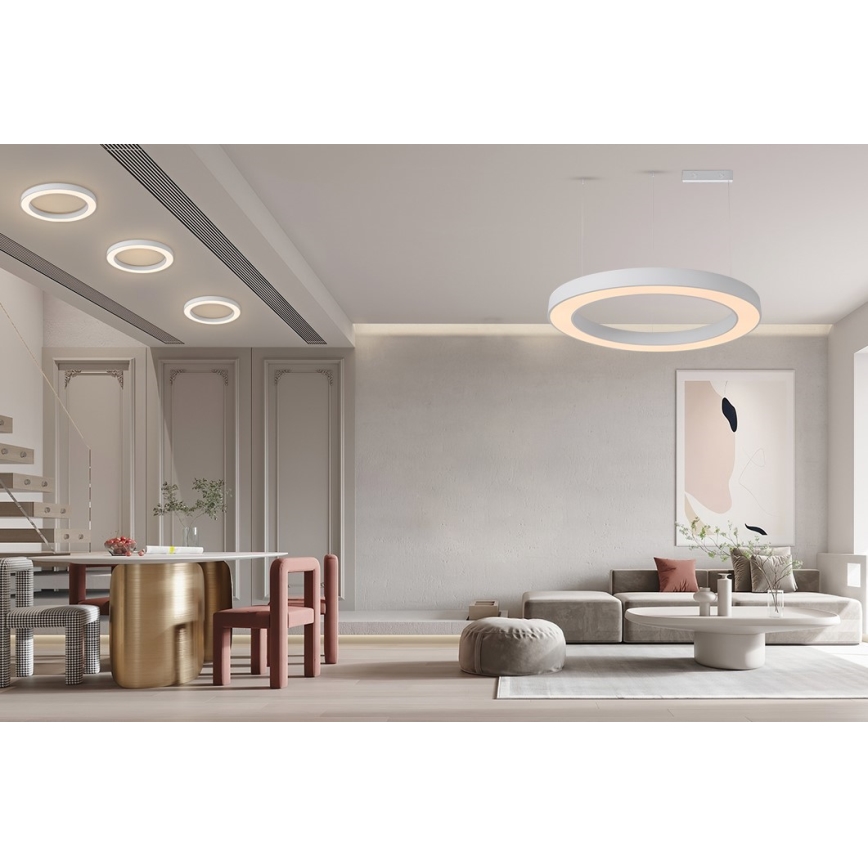 Immax NEO 07212L - Ściemnialne światło LED PASTEL LED/53W/230V biały Tuya + zdalne sterowanie