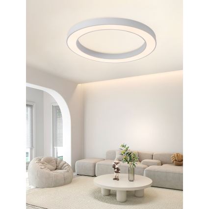 Immax NEO 07213L - LED Plafon ściemnialny PASTEL LED/68W/230V 95 cm biała + Tuya + Pilot zdalnego sterowania