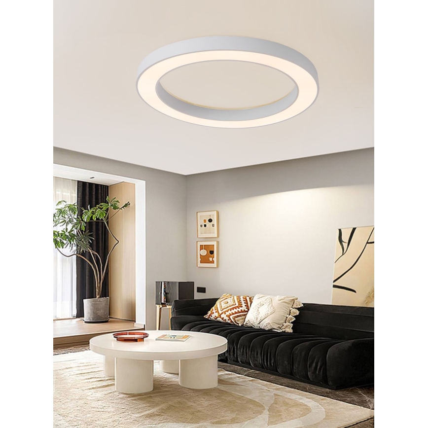 Immax NEO 07213L - LED Plafon ściemnialny PASTEL LED/68W/230V 95 cm biała + Tuya + Pilot zdalnego sterowania