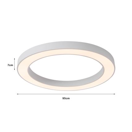 Immax NEO 07213L - LED Plafon ściemnialny PASTEL LED/68W/230V 95 cm biała + Tuya + Pilot zdalnego sterowania