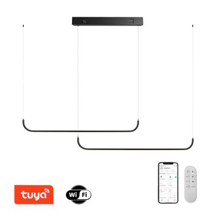Immax NEO 07222L - LED Żyrandol ściemnialny na lince NEO LITE PATTINI LED/56W/230V 2700-6500K Wi-Fi Tuya + pilot zdalnego sterowania