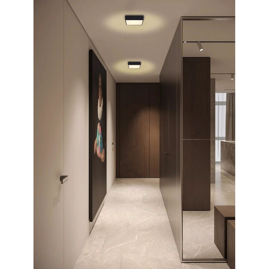 Immax NEO 07237L - LED Plafon ściemnialny CANTO LED/22W/230V czarny Tuya + pilot zdalnego sterowania