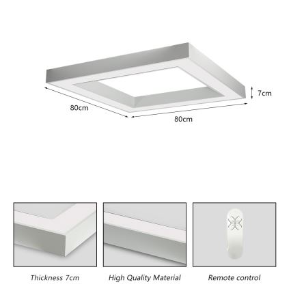 Immax NEO 07240L - LED Plafon ściemnialny CANTO LED/60W/230V 2700-6500K Tuya biały
