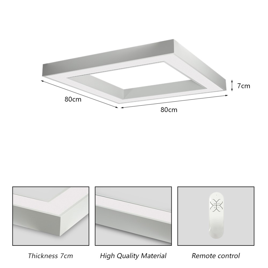 Immax NEO 07240L - LED Plafon ściemnialny CANTO LED/60W/230V 2700-6500K Tuya biały