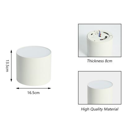 Immax NEO 07243L - LED Plafon ściemnialny RONDATE LED/32W/230V 16,5 cm Wi-Fi Tuya