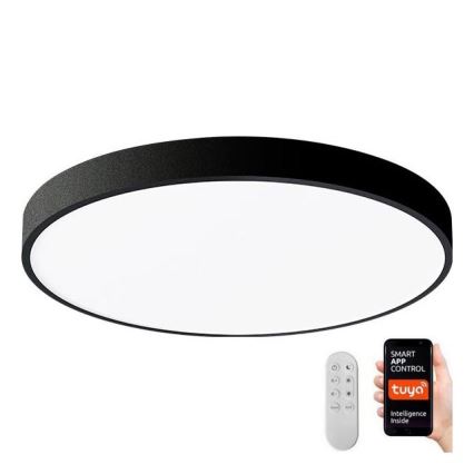 Immax NEO 07248L - LED Plafon ściemnialny NEO LITE SEMPLICI LED/36W/230V 3000-6000K Wi-Fi Tuya czarny + zdalne sterowanie