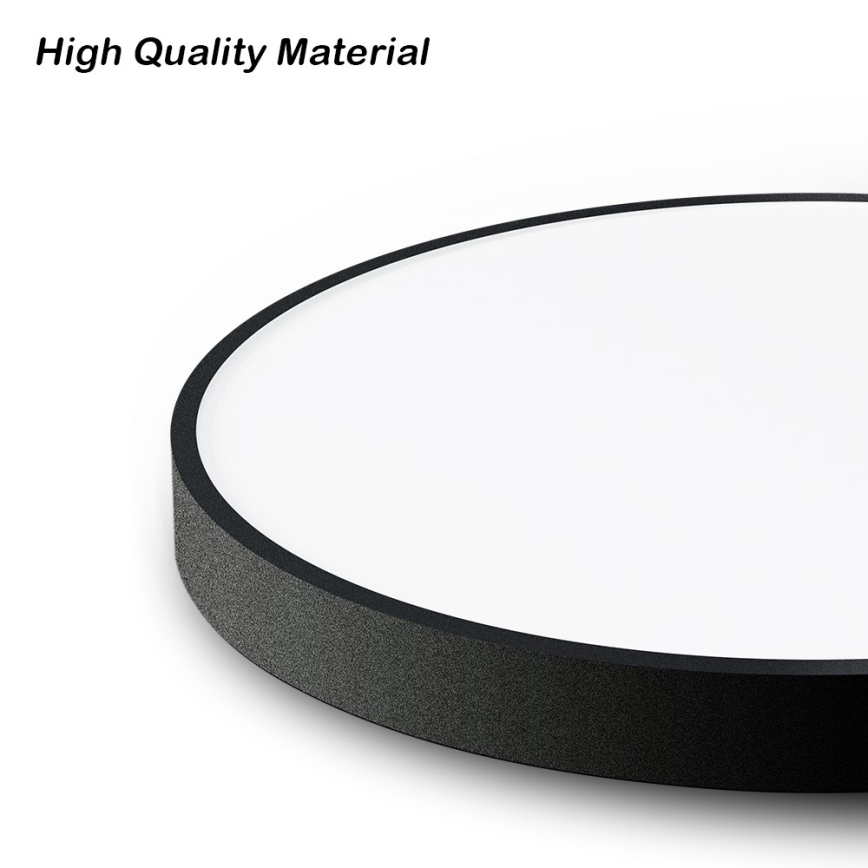 Immax NEO 07250L - LED Plafon ściemnialny NEO LITE SEMPLICI LED/60W/230V 3000-6000K Wi-Fi Tuya czarny + zdalne sterowanie