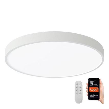 Immax NEO 07251L - LED Plafon ściemnialny NEO LITE SEMPLICI LED/36W/230V 3000-6000K Wi-Fi Tuya biały + zdalne sterowanie