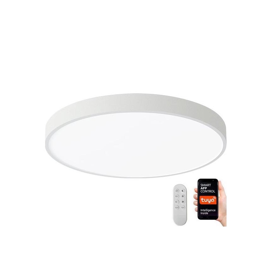 Immax NEO 07251L - LED Plafon ściemnialny NEO LITE SEMPLICI LED/36W/230V 3000-6000K Wi-Fi Tuya biały + zdalne sterowanie