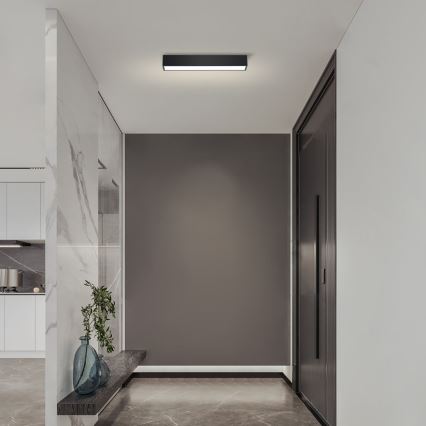 Immax NEO 07254L - LED Plafon ściemnialny NEO LITE LUNGO LED/20W/230V 3000-6000K Wi-Fi Tuya czarny + zdalne sterowanie