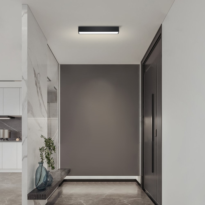 Immax NEO 07254L - LED Plafon ściemnialny NEO LITE LUNGO LED/20W/230V 3000-6000K Wi-Fi Tuya czarny + zdalne sterowanie