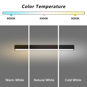 Immax NEO 07255L - LED Plafon ściemnialny NEO LITE LUNGO LED/20W/230V 3000-6000K Wi-Fi Tuya czarny + zdalne sterowanie