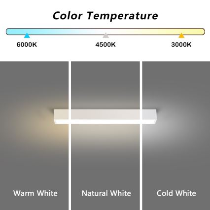 Immax NEO 07257L - LED Plafon ściemnialny NEO LITE LUNGO LED/20W/230V 3000-6000K Wi-Fi Tuya biały + zdalne sterowanie