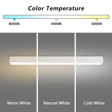 Immax NEO 07259L - LED Plafon ściemnialny NEO LITE LUNGO LED/38W/230V 3000-6000K Wi-Fi Tuya biały + zdalne sterowanie