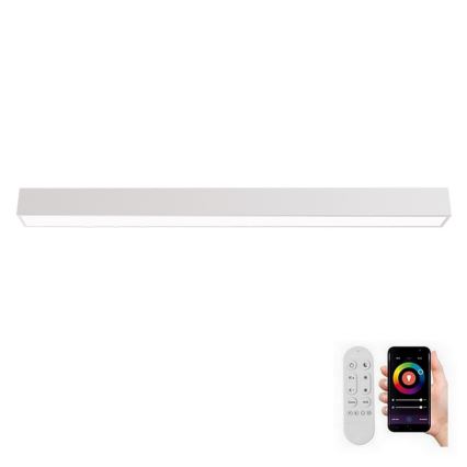 Immax NEO 07259L - LED Plafon ściemnialny NEO LITE LUNGO LED/38W/230V 3000-6000K Wi-Fi Tuya biały + zdalne sterowanie