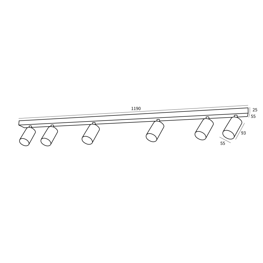 Immax NEO 07268W - LED RGB+CCT Ściemnialne oświetlenie punktowe NEO LITE PUNTO 6xGU10/6W/230V Wi-Fi Tuya