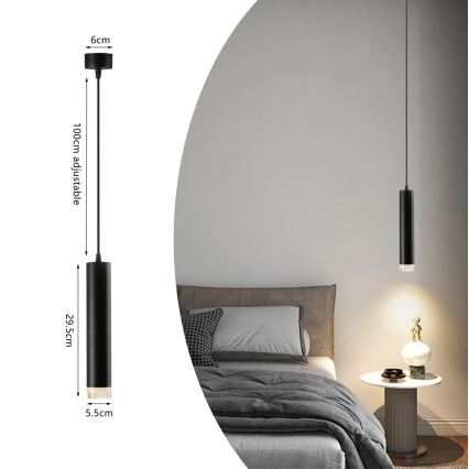 Immax NEO 07275Z - LED RGB+CCT Ściemnialny żyrandol na lince NEO PUNTO 1xGU10/4,8W/230V Tuya