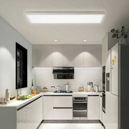 Immax NEO 07276L - LED Ściemnialny plafon łazienkowy NEO LITE FRAME LED/50W/230V IP44 Wi-Fi Tuya + pilot zdalnego sterowania biały