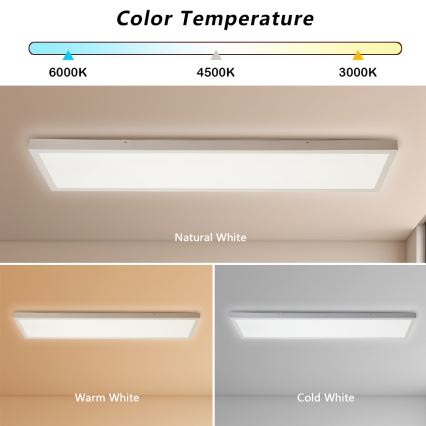 Immax NEO 07276L - LED Ściemnialny plafon łazienkowy NEO LITE FRAME LED/50W/230V IP44 Wi-Fi Tuya + pilot zdalnego sterowania biały