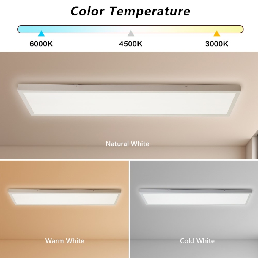 Immax NEO 07276L - LED Ściemnialny plafon łazienkowy NEO LITE FRAME LED/50W/230V IP44 Wi-Fi Tuya + pilot zdalnego sterowania biały