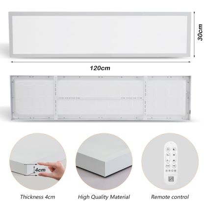 Immax NEO 07276L - LED Ściemnialny plafon łazienkowy NEO LITE FRAME LED/50W/230V IP44 Wi-Fi Tuya + pilot zdalnego sterowania biały