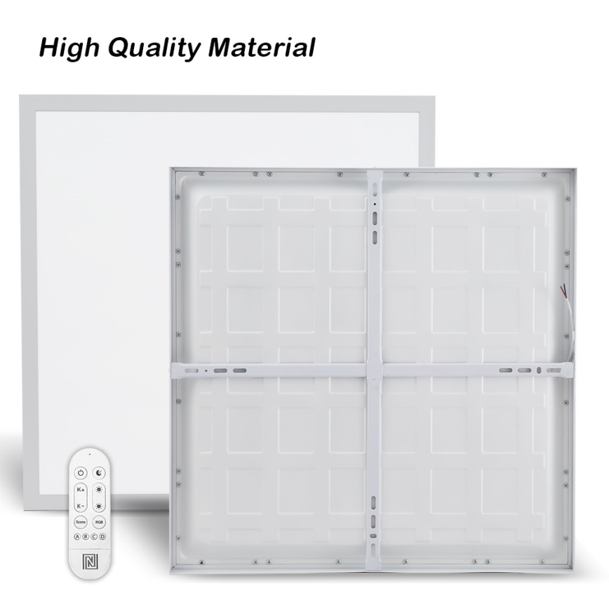 Immax NEO 07277L - LED Ściemnialny plafon łazienkowy NEO LITE FRAME LED/50W/230V IP44 Wi-Fi Tuya +pilot zdalnego sterowania biały