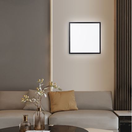 Immax NEO 07279L - LED Ściemnialny plafon łazienkowy NEO LITE FRAME LED/50W/230V IP44 Wi-Fi Tuya + Pilot zdalnego sterowania czarne