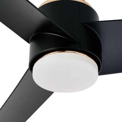 Immax NEO 07280L - LED Ściemnialny wentylator sufitowy BEAUTY LED/18W/230V Wi-Fi Tuya czarny + pilot zdalnego sterowania