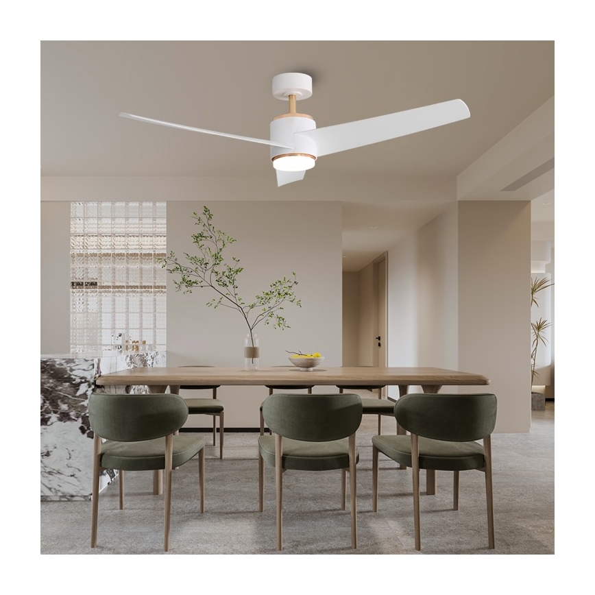 Immax NEO 07281L - LED+CCT ściemnialny sufitowy wentylator BEAUTY LED/18W/230V 3000/4000/6000K Wi-Fi Tuya + pilot zdalnego sterowania
