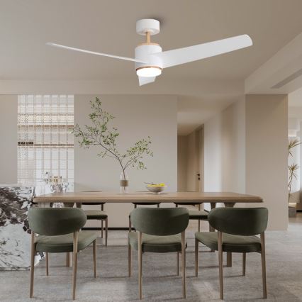 Immax NEO 07281L - LED+CCT ściemnialny wentylator sufitowy BEAUTY LED/18W/230V 3000/4000/6000K Wi-Fi Tuya średnica 132 cm + pilot zdalnego sterowania