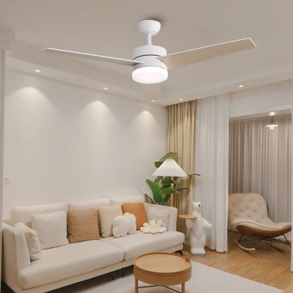 Immax NEO 07284L - LED+CCT Ściemnialny wentylator sufitowy VARIABLE LED/24W/230V 3000/4000/6000K Wi-Fi Tuya śr. 132 cm + pilot zdalnego sterowania