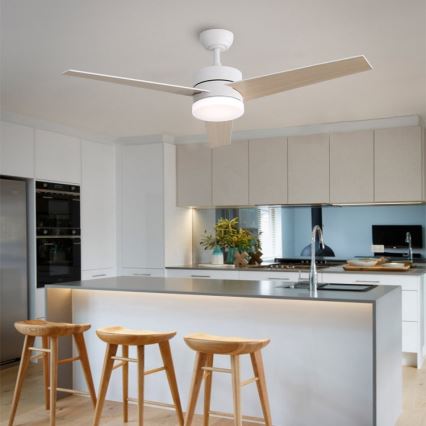 Immax NEO 07284L - ściemnialny wentylator sufitowy LED+CCT VARIABLE LED/24W/230V 3000/4000/6000K Wi-Fi Tuya + zdalne sterowanie