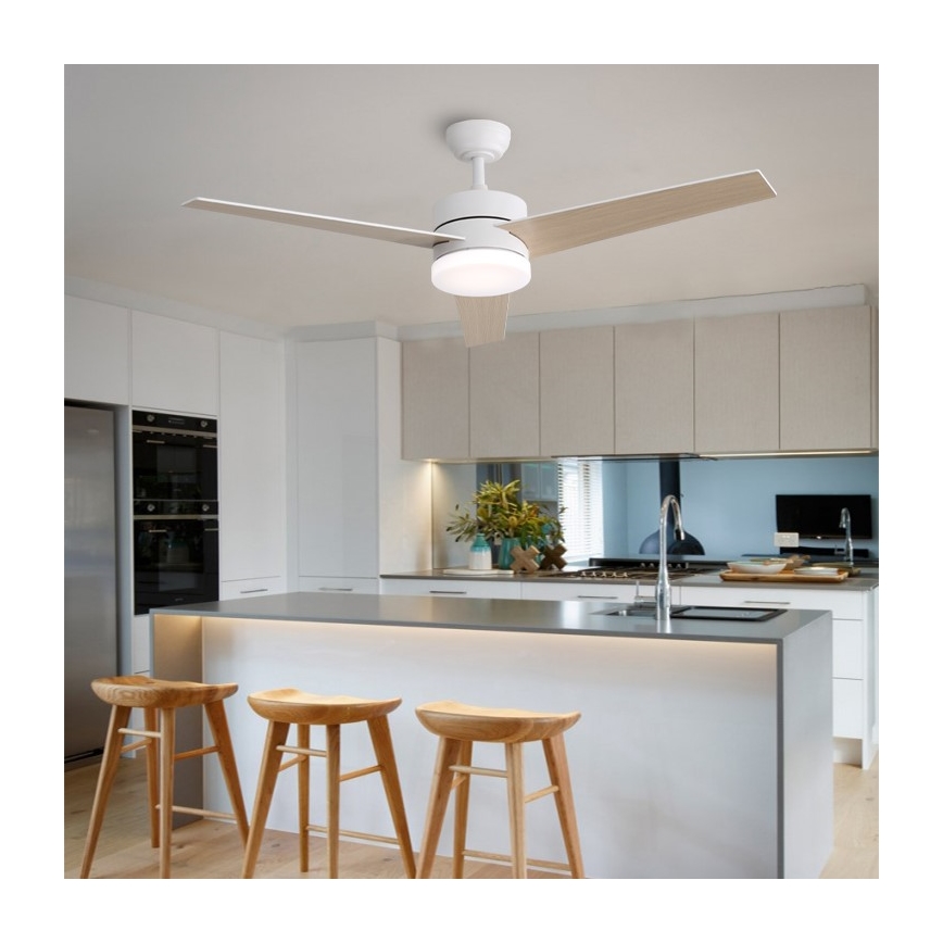 Immax NEO 07284L - ściemnialny wentylator sufitowy LED+CCT VARIABLE LED/24W/230V 3000/4000/6000K Wi-Fi Tuya + zdalne sterowanie