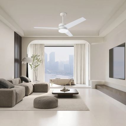 Immax NEO 07284L - ściemnialny wentylator sufitowy LED+CCT VARIABLE LED/24W/230V 3000/4000/6000K Wi-Fi Tuya + zdalne sterowanie