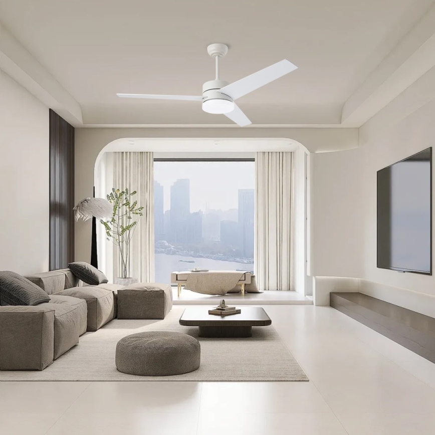 Immax NEO 07284L - ściemnialny wentylator sufitowy LED+CCT VARIABLE LED/24W/230V 3000/4000/6000K Wi-Fi Tuya + zdalne sterowanie