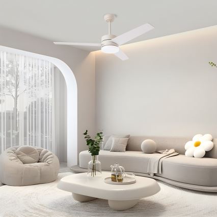 Immax NEO 07284L - ściemnialny wentylator sufitowy LED+CCT VARIABLE LED/24W/230V 3000/4000/6000K Wi-Fi Tuya + zdalne sterowanie