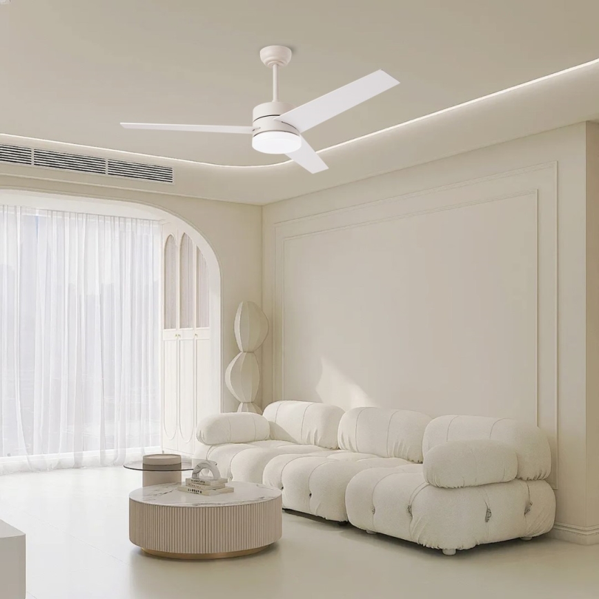Immax NEO 07284L - ściemnialny wentylator sufitowy LED+CCT VARIABLE LED/24W/230V 3000/4000/6000K Wi-Fi Tuya + zdalne sterowanie