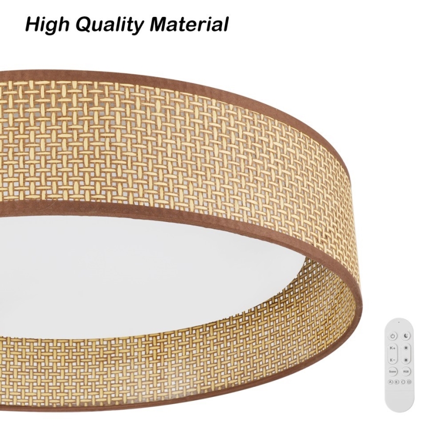 Immax NEO 07288L - LED+CCT ściemnialna lampa sufitowa LONA LED/36W/230V 3000-6000K Wi-Fi Tuya śr. 45,5 cm + zdalne sterowanie