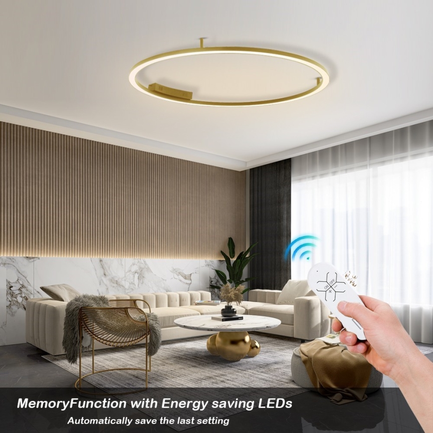 Immax NEO 07290-120G - LED+CCT ściemnialna oprawa sufitowa FINO LED/55W/230V 2700-6500K Tuya Ø 120 cm + zdalne sterowanie