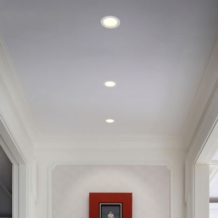 Immax NEO 07294L - ściemnialna oprawa wpuszczana LED DOWN, 12W/230V, Wi-Fi, Tuya śr. 12 cm, biała